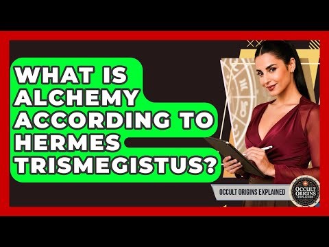 What Is Alchemy According To Hermes Trismegistus? - Occult Origins Explained