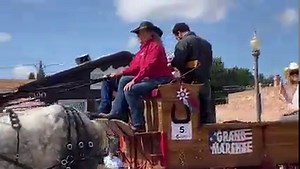 16K views · 490 reactions | Grand Marshal Cole Hauser and his family in the Stampede Parade this morning. | Cody Enterprise | Facebook