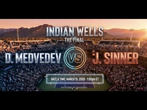 🔴 Daniil Medvedev vs Jannik Sinner LIVE | Indian Wells Live Score & Stats | Tennis