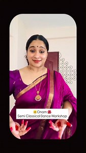 This Onam, let’s turn your saree look into a dance reel. 🌼💃 I’ll teach you a short, elegant choreography in my online workshop on Aug 16 & 17 perfect to shoot on Onam day. DM to join | Radhika Radhakrishnan