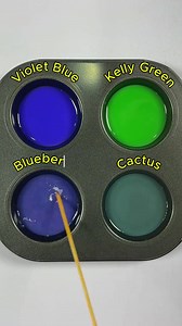 Violet blue 🔵 Kelly green 💚 mixing asmr #reelchallenge #makeup #asmr #nailsart | Slime Slime