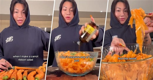 This Viral Carrot Ribbon Salad Has People Craving Vegetables