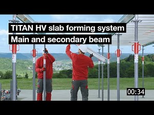 13 m² in under 3 min: Quick slab formwork setup | TITAN HV slab forming system