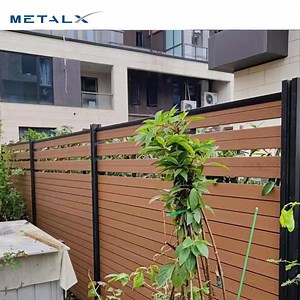 [Hot Item] WPC Fence Outdoor WPC Louvre Fence Outdoor WPC Fence Room Divider Panel PVC Horse Paddock Fence WPC