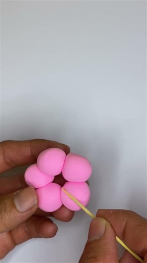 Cute Pink Clay Flower 🌸 Easy DIY Plasticine Craft