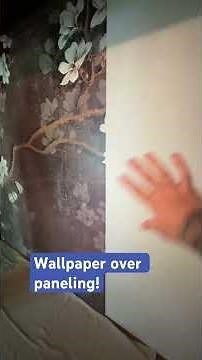 Can I wallpaper over paneling? Yes you can!!