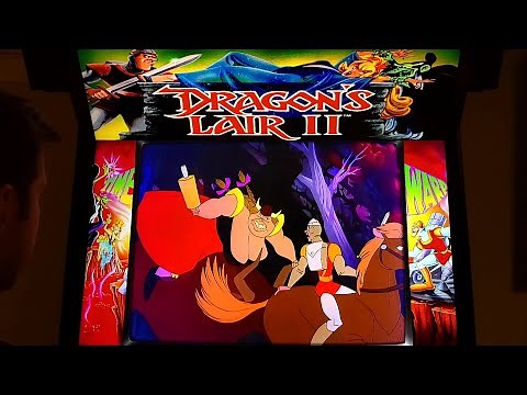 Dragon's Lair II: Time Warp (1080p AI Enhanced) Arcade Cabinet Gameplay w/ Hypermarquee