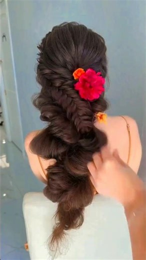 simple and unique hairstyle #viral #hairstyle #trending #simplehairstyle #shorts