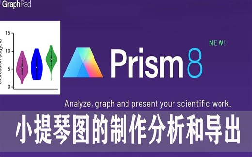 graphpad prim8之小提琴图制作分析和导出