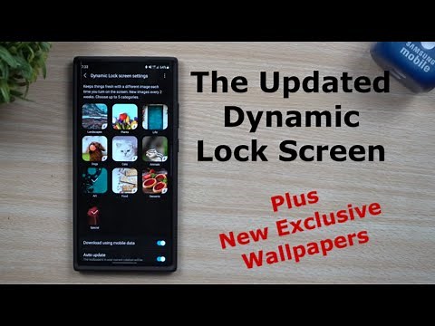 Samsung's Updated Dynamic Lock Screen PLUS Brand New Exclusive Wallpapers (One UI 3.0 Beta)