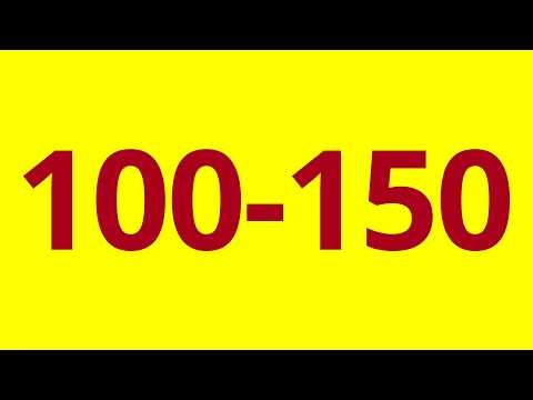 3️⃣ Easy German Numbers 101-150 with Audio | How many do you know?
