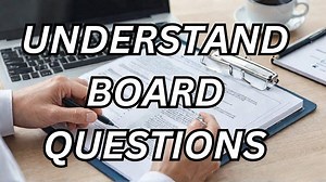 How to breakdown a board-style question