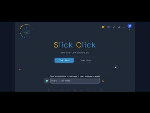 Slick Click App - Quick link - How to Contact Anyone WITHOUT Saving Their Number!