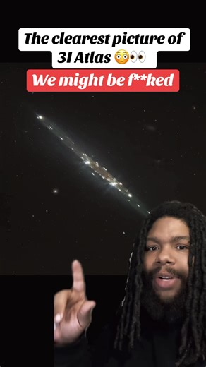 This is allegedly the picture of 3I atlas #3iatlas #aliens #space #mothership #fyp | LulZae Edwards