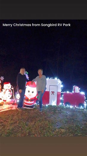 We announced the winners of the “Best Decorated RV site” today. We had 2 winners that did an amazing job!!! Congratulations, and thank you for adding such Christmas spirit to the Park.  | Songbird RV Park | Facebook