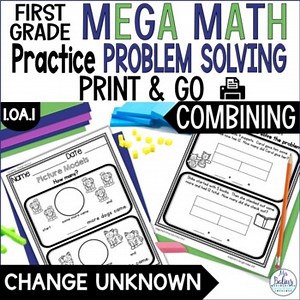 Easel Compatible Problem Solving Combining Change Unknown Math Practice 1.OA.1