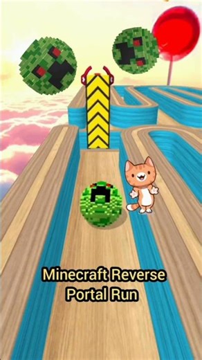 REVERSE ◀️ Portal Run MASTERCLASS 🟩 Minecraft Ball WIN - Going Balls! 🔥 #forestgaming24 #goingballs