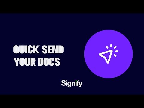How to Use the Quick Send Feature for Fast Documents