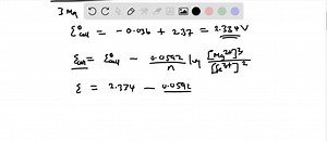 SOLVED:A student was given a standard Fe(s) |Fe^2 ( aq ) half-cell and another half-cell containing an unknown metal M immersed in 1.00 M MNO3(aq) . When these two half-cells were connected at 25^∘ C, the complete cell functioned as a galvanic cell with Ecell = 1.24  V. The reaction was allowed to continue overnight and the two electrodes were weighed. The iron electrode was found to be lighter and the unknown metal electrode was heavier. What is the standard potential of the unknown M^  / M cou