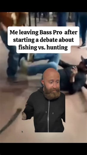 Whops 😳😒... Where's the shadow raps at 😂 #bassproshops #brawl #fishing #bassproshop #fight #funny #satire | Frank Friz McGarvie