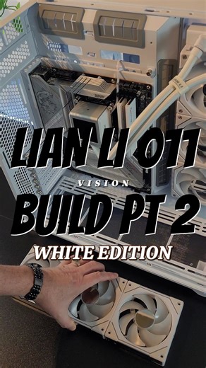 Cyber Buildz on Instagram: "Lian Li 011 Vision Build Part 2 White Edition Good Morning IG! Happy Saturday! Today we have Part 2 of our epic Lian Li 011 Vision white build! Here we add the aio and fans from lian li. Give us your thoughts so far! 👑 Official Member Of @royalty.rgb Check Out These Other Great Accounts @computerbeastofficial @i_create__1 @mrstartech @grigobyte Like, Comment, Follow & Share 👉@cyber_buildz👈 📌 @lianliofficial @lianlibrasil @msigaming @msi @msigaming_canada @gskillga