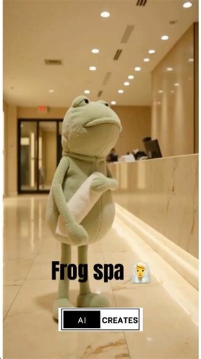 Sad Frog Spa 🐸 #frog #spa #animals #animation