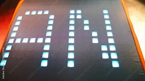 The word cannabis is written in a medical marijuana factory. The concept of designating signs and symbols.