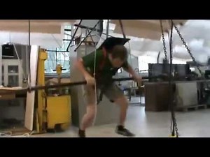 Valve human powered ornithopter wing