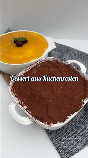Dessert aus Kuchenresten #tiramisu #maracuja #cake #resteverwertung