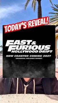 Hollywood Drift is coming to Universal Studios Florida!