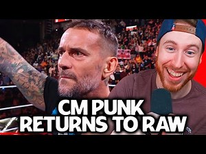 CM Punk Returns To WWE RAW Full Promo!