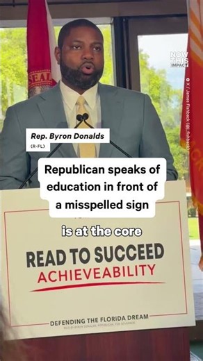 Republican Criticized Over Misspelled Sign