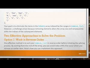How to Remove List of Splices from an Array in JavaScript