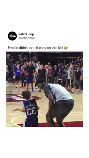 Embiid blocked this kid's shot 😂