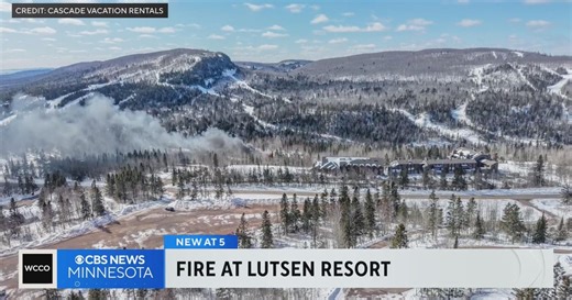 Crews battle fire at northern Minnesota resort