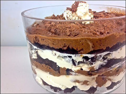Chocolate Brownie Mousse Trifle