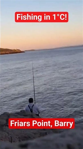 Friars Point, Barry, South Wales in Winter Conditions #fishing #seafishing