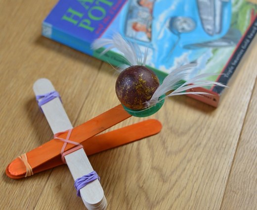 Golden Snitch Catapults - Harry Potter Science Experiment