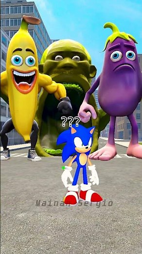 Super Sonic vs Brainrot Sea Eater Siren Head Monster in Garry's Mod Story part71 #brainrot #sonic