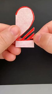 Write the number 2 and cut out hearts 💕 #craft #diy #diycrafts #papercrafts #crafting | DIY Art Style
