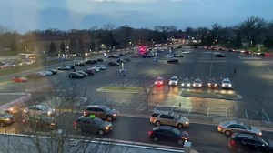 Inside view from the hospital - Racine residents are showing support for healthcare workers at Ascension All Saints Hospital | Racine County News/Scanner