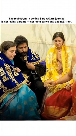 Dhurandhar Fame Sara Arjun With Her Mom and Dad ❣️#saraarjun #dhurandhar2
