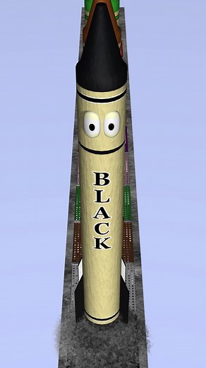 Learn Colors with Rocket Crayons for Kids