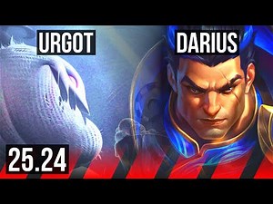 URGOT vs DARIUS (TOP) | KR Master | 25.24