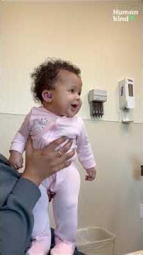 Watch this baby hear her mom's voice for the first time