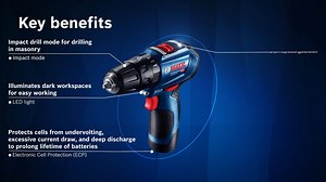 2.9K views · 125 reactions | The new Bosch GSB 12V-30 Cordless Impact Drill is a brushless drill with impressive features and powerful results! • Powerful: High torque and rapid drilling speeds for quick and powerful results. • Durable: Brushless EC motor for longer tool life and runtime. • Compact: Compact design easy to use in tight spaces. Know more of this product here: https://bit.ly/2ExfhXu | Bosch Professional Power Tools and Accessories | Facebook