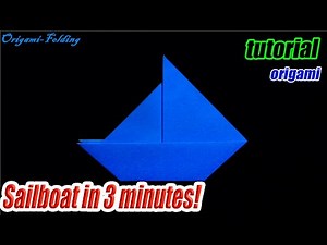 How to make a sailboat out of paper | Origami Sailboat