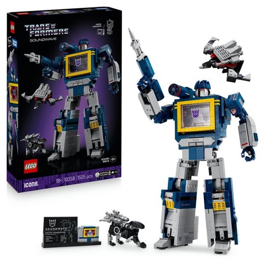 Buy LEGO Icons Transformers: Soundwave Set for Adults 10358 | LEGO | Argos