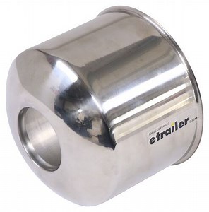 Lionshead Trailer Wheel Center Cap - 4.9" Pilot - Stainless Steel - Qty 1 Lionshead Wheel Covers Hub