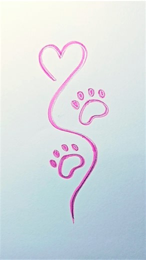 Dog Paw 🐾 drawing ASMR / #youtubeshorts #viralshorts #shorts #doglove